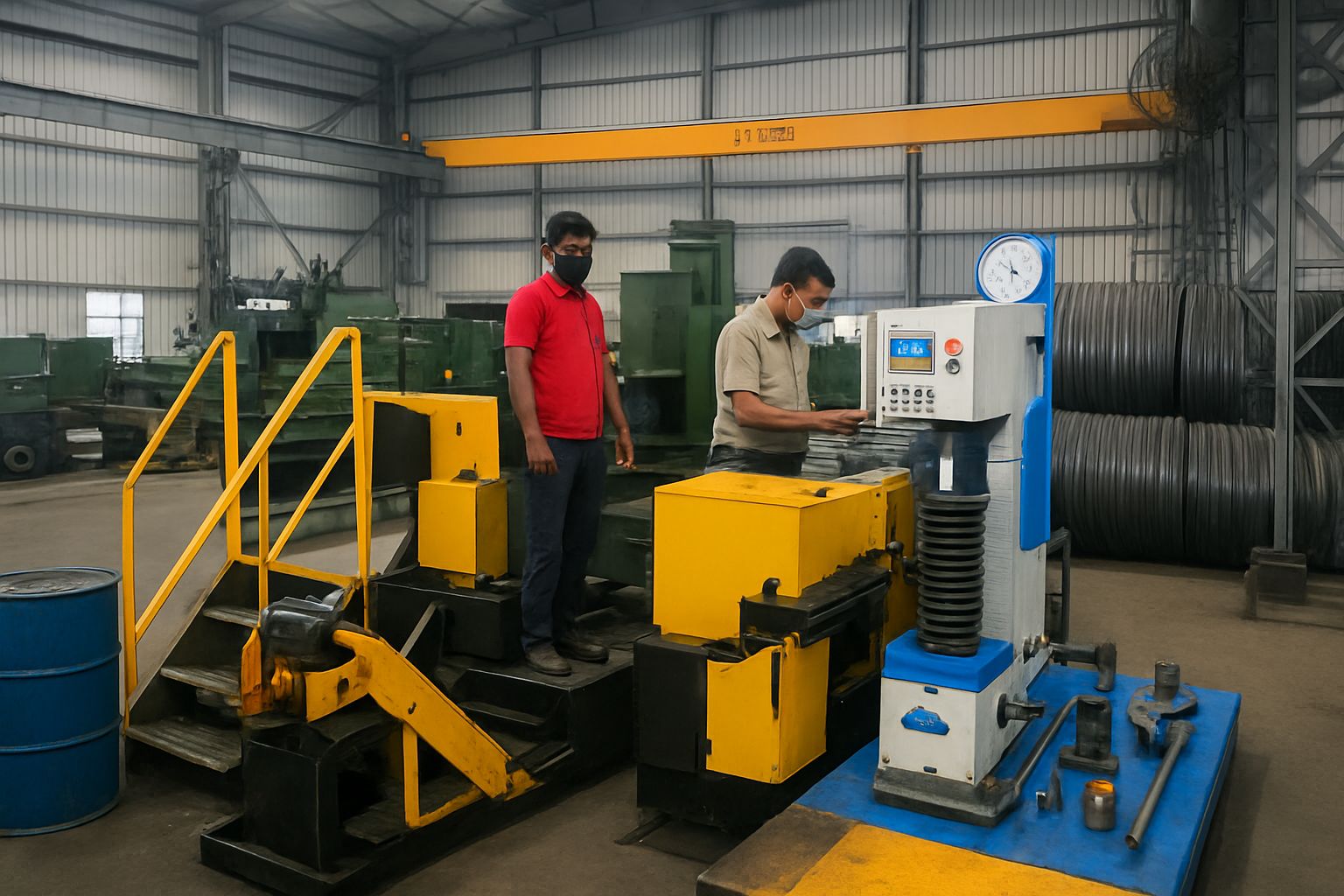 Interior of Om Fastener manufacturing plant